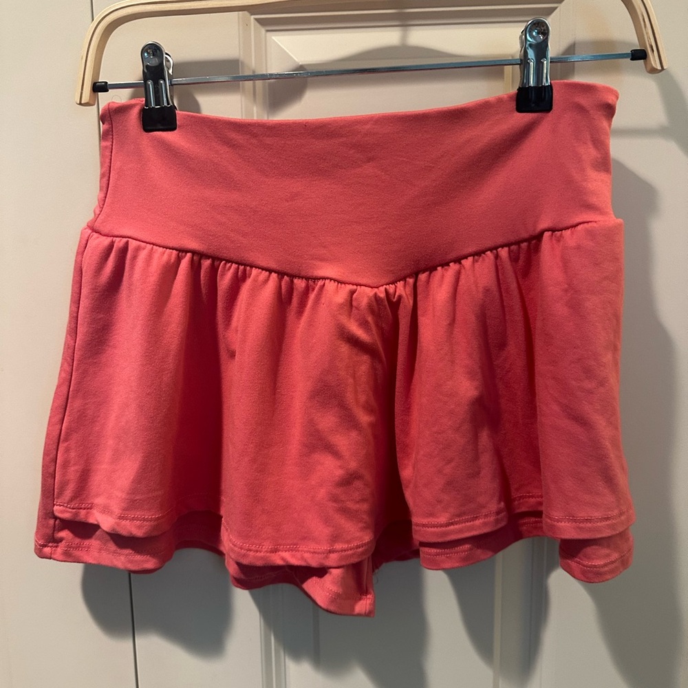 Heart Hips Coral Pink Girls Skort